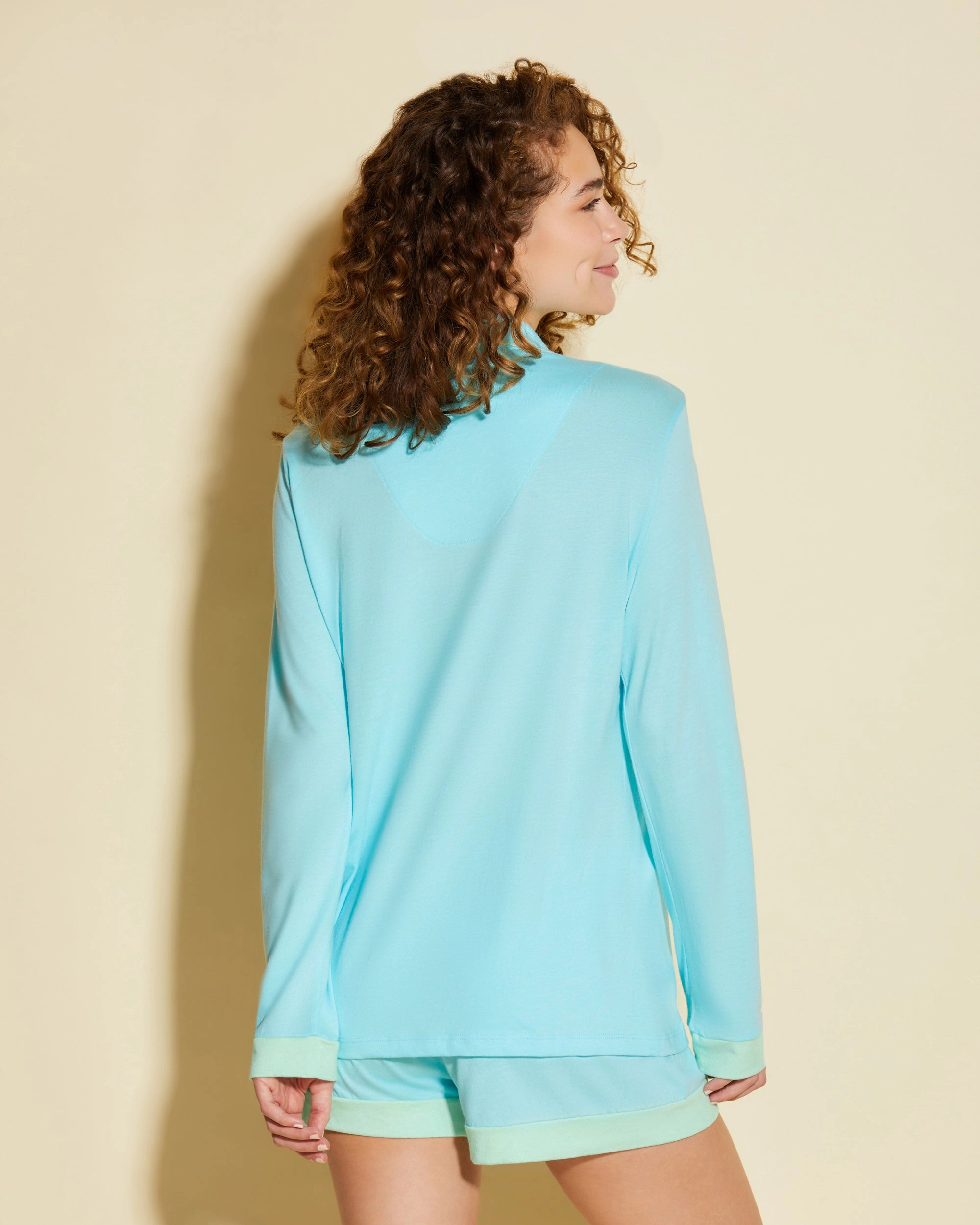 Ensemble Pyjama Haut À Manches Longues Et Boxer