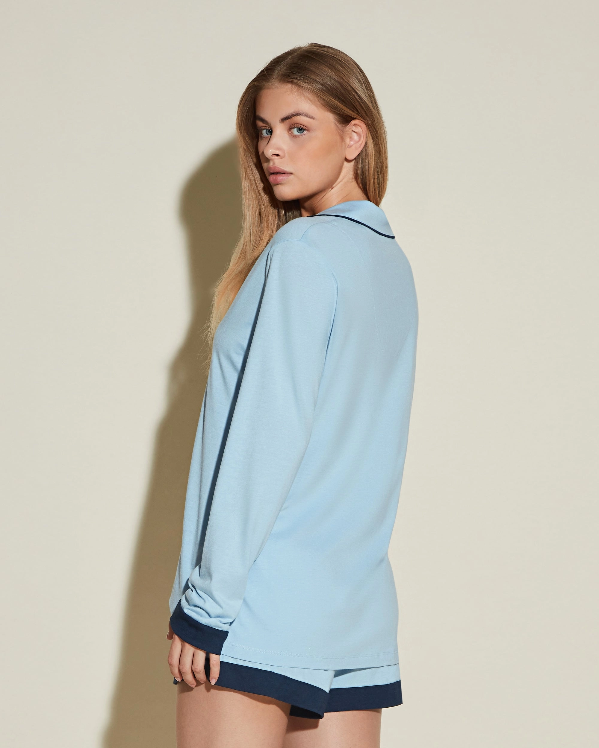 Ensemble Pyjama Haut À Manches Longues Et Boxer