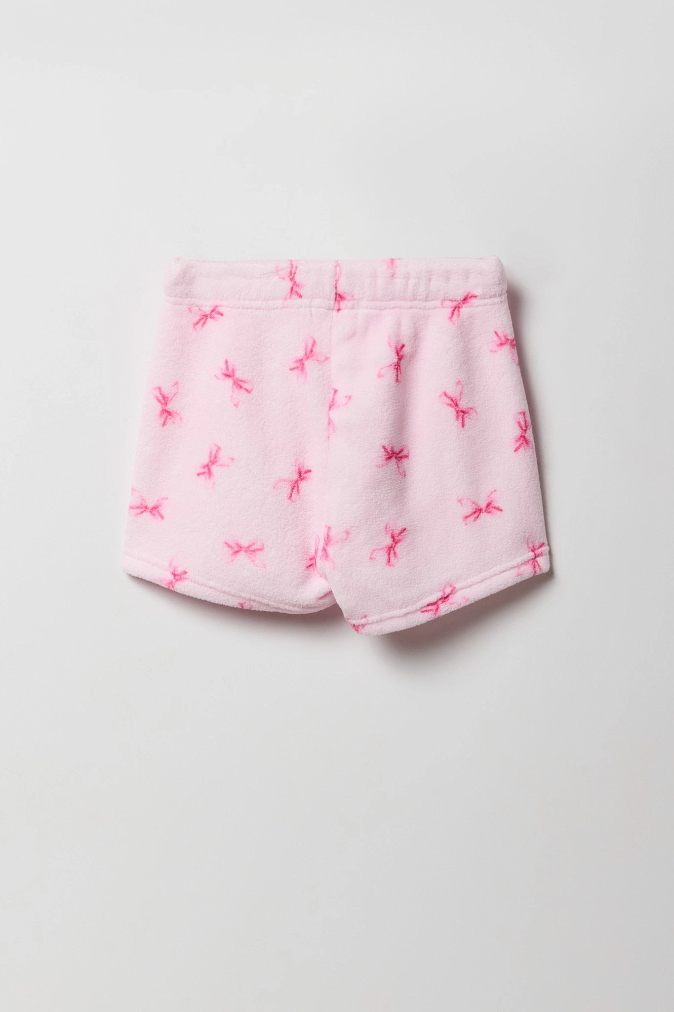 Ensemble pyjama avec t-shirt imprimé et short en peluche pour fille