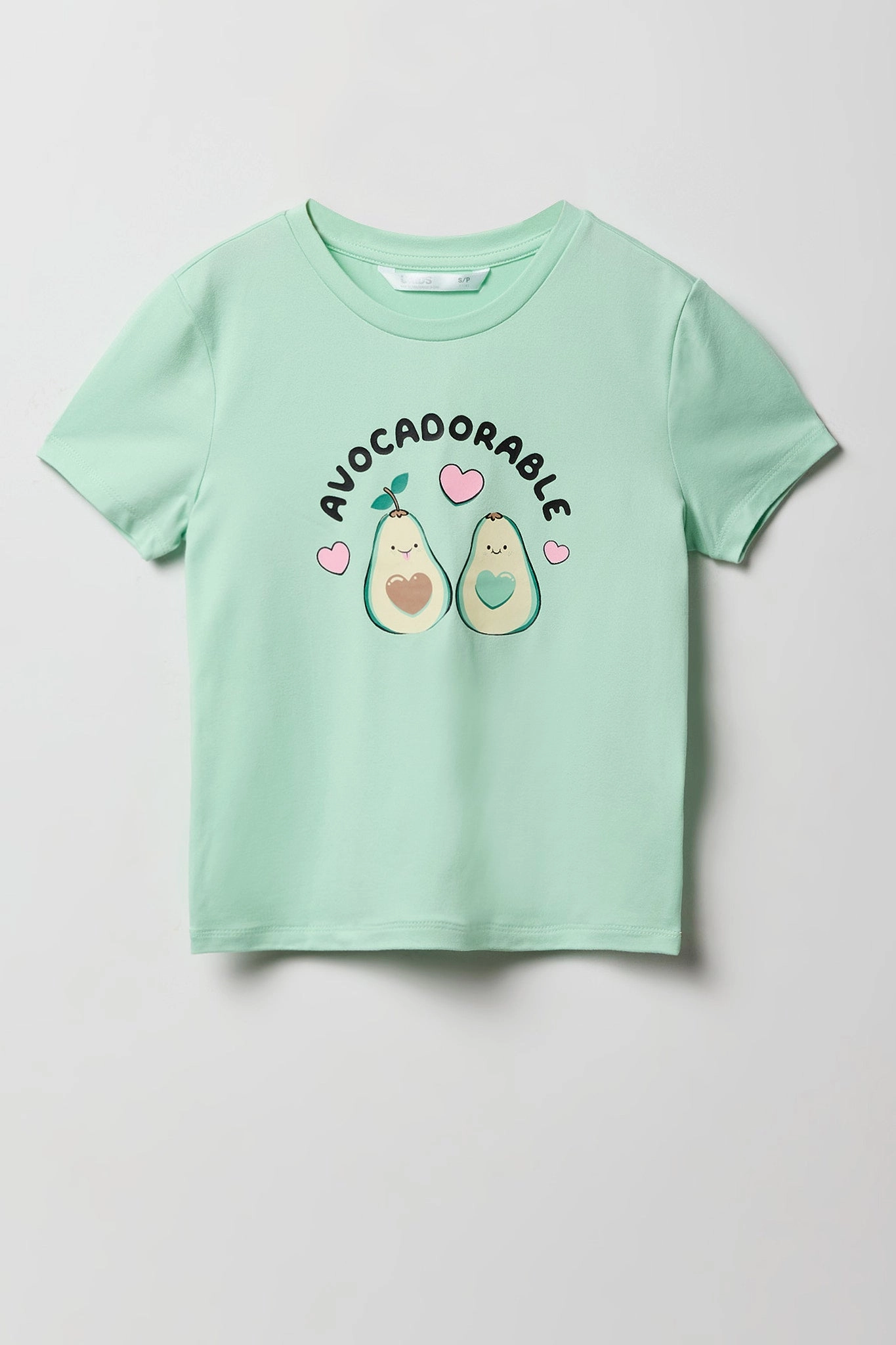 Ensemble pyjama avec t-shirt imprimé et short en peluche pour fille