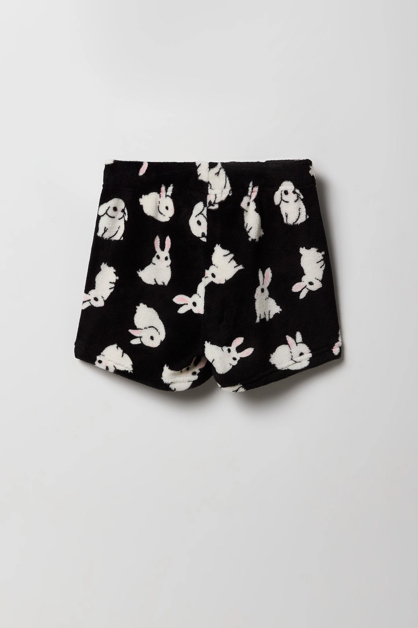 Ensemble pyjama avec t-shirt imprimé et short en peluche pour fille