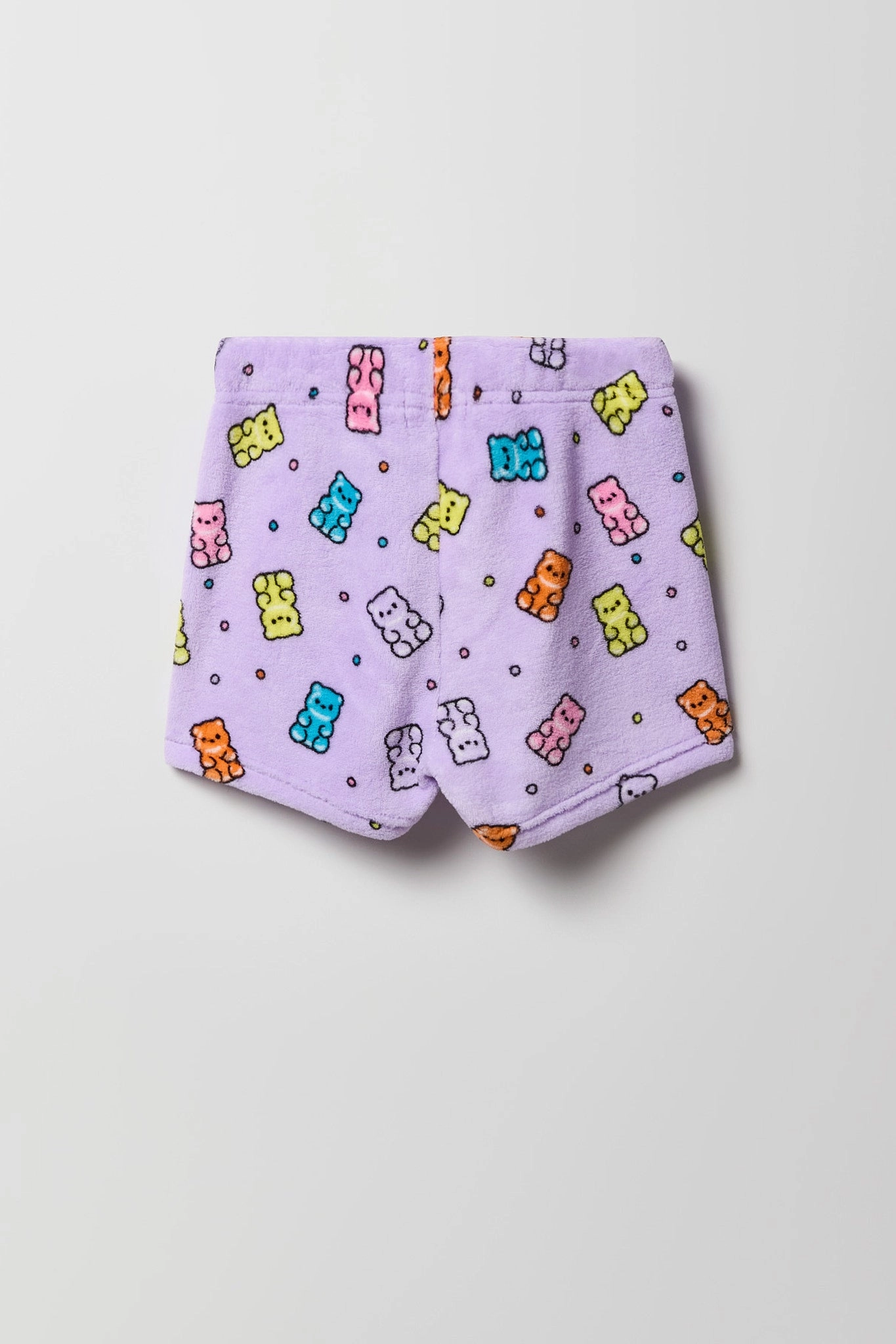 Ensemble pyjama avec t-shirt imprimé et short en peluche pour fille