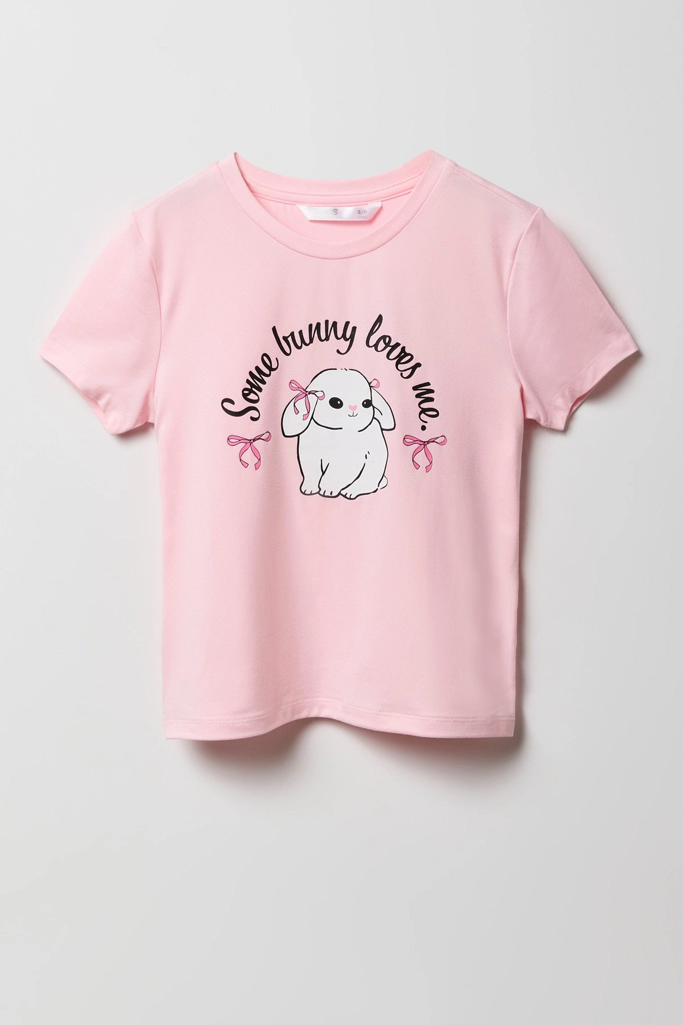 Ensemble pyjama avec t-shirt imprimé et short en peluche pour fille