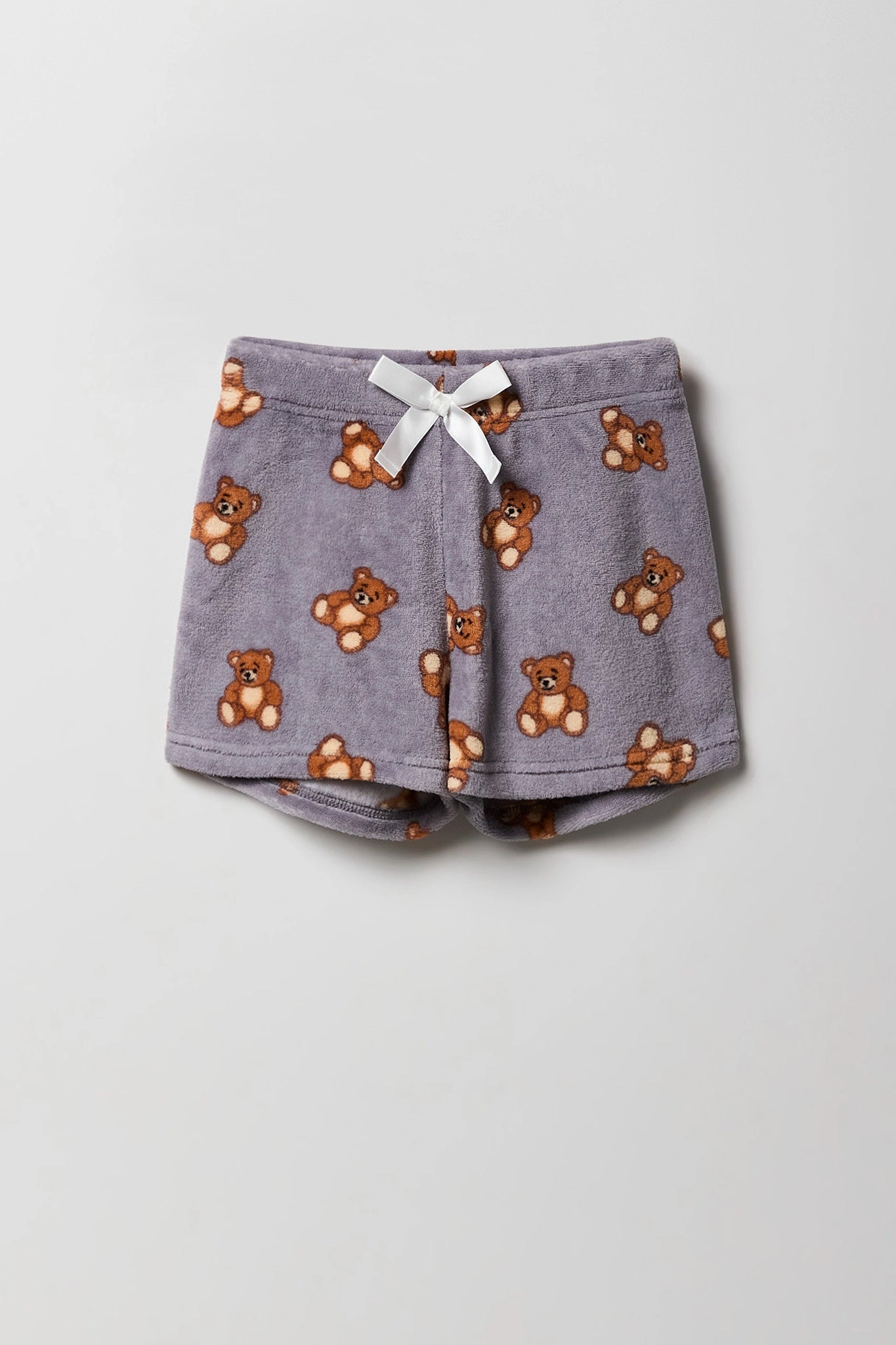 Ensemble pyjama avec t-shirt imprimé et short en peluche pour fille