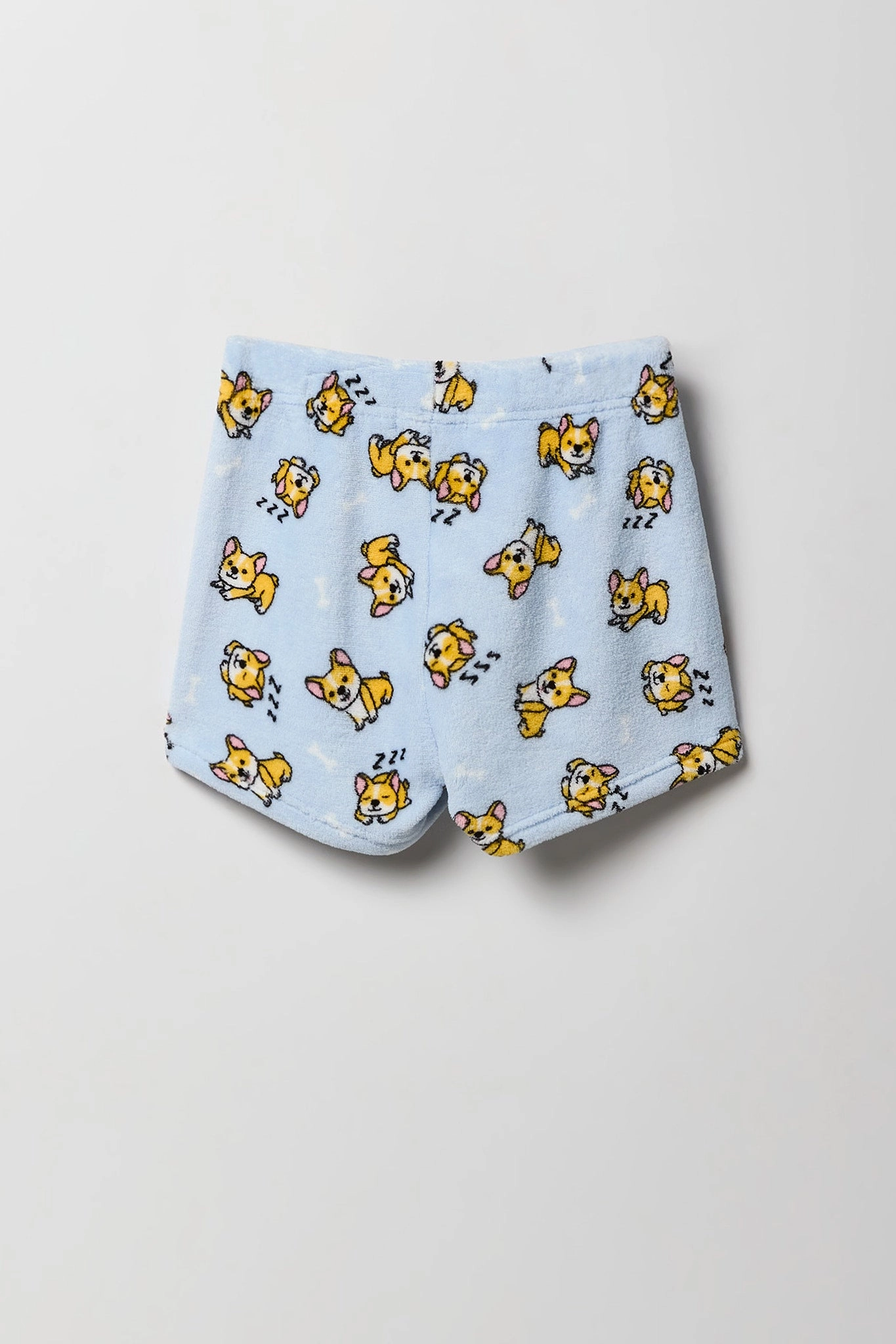 Ensemble pyjama avec t-shirt imprimé et short en peluche pour fille