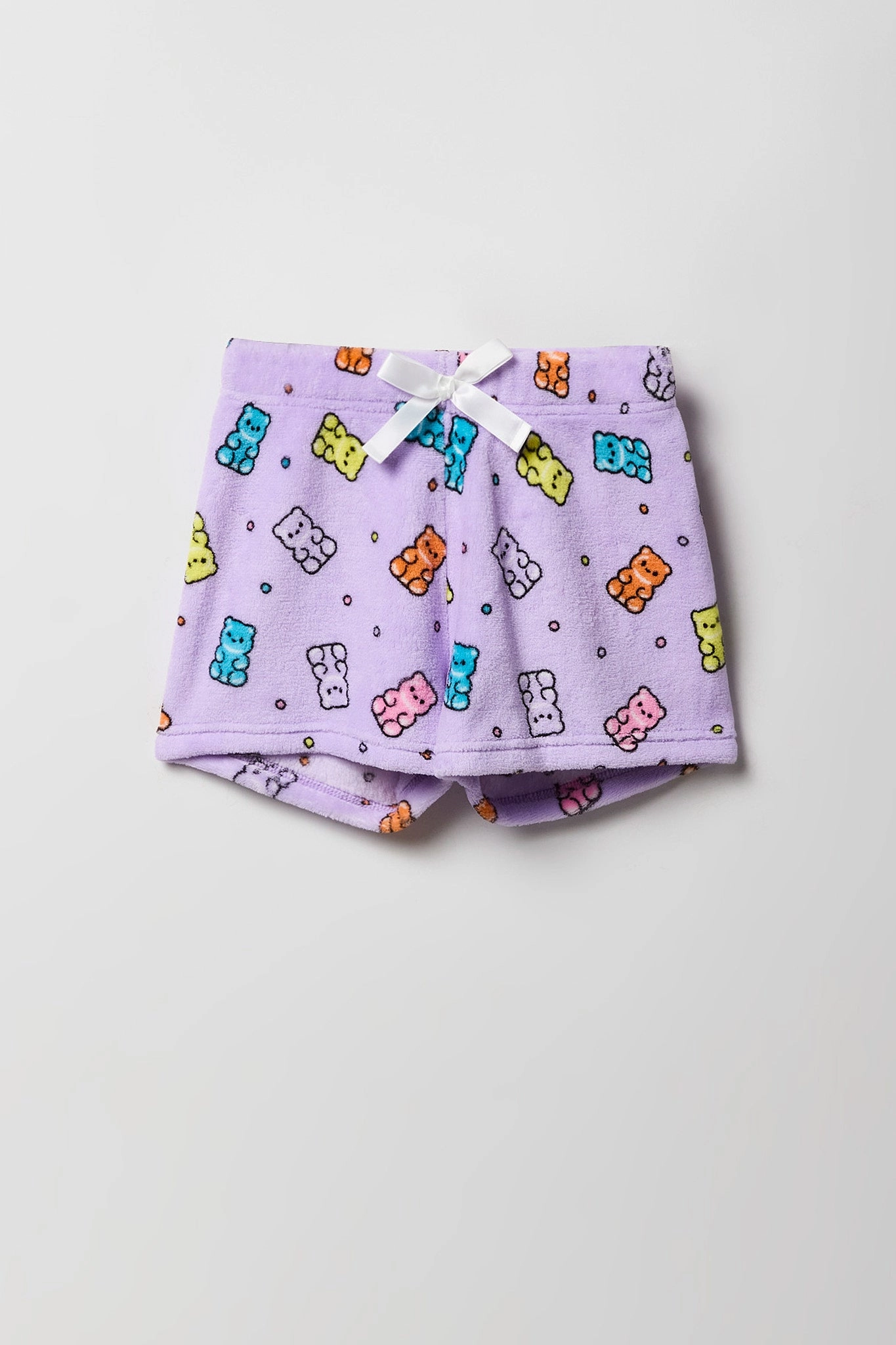 Ensemble pyjama avec t-shirt imprimé et short en peluche pour fille