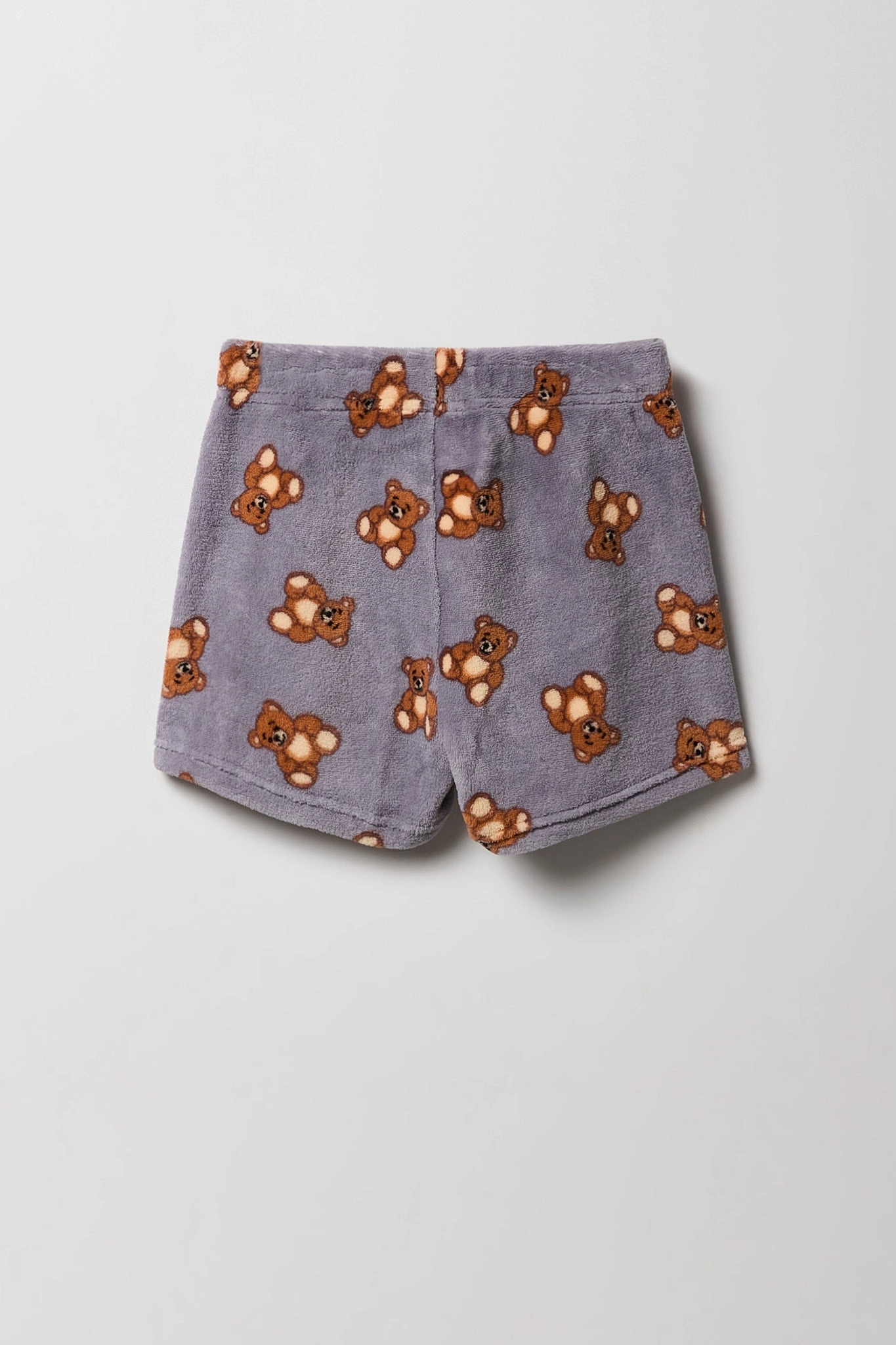 Ensemble pyjama avec t-shirt imprimé et short en peluche pour fille