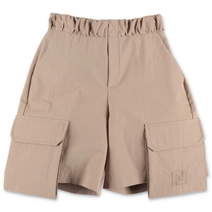 Fendi Kids Logo Embroidered Pocket Shorts