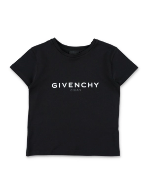 Givenchy Kids Logo Printed Crewneck T-Shirt