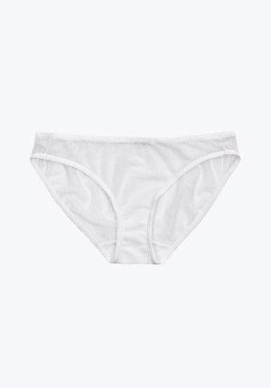 Goldin Bikini in White Swiss Dot