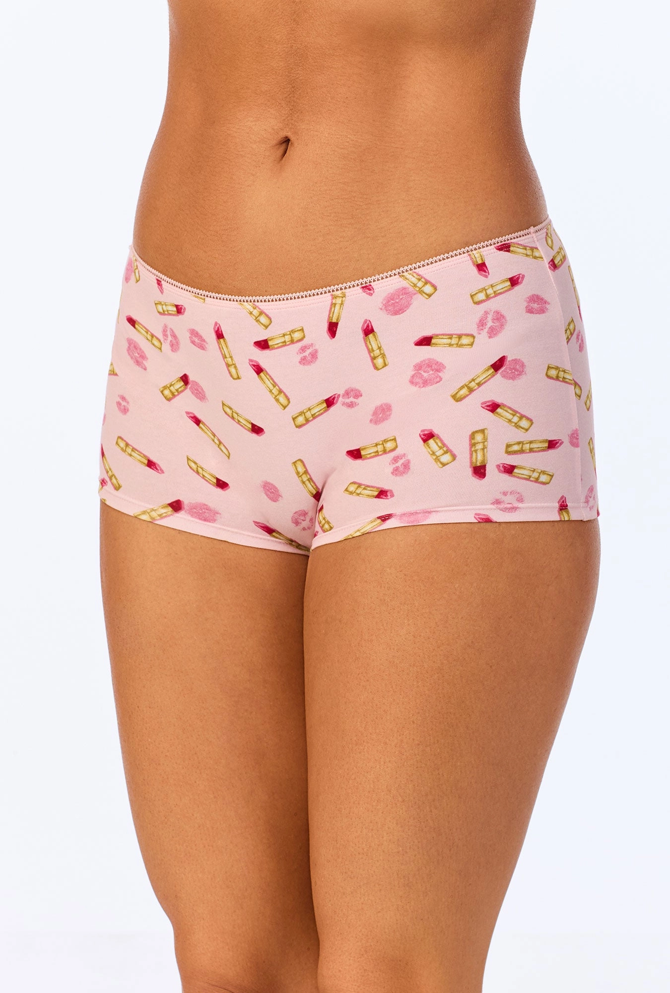 Hot Lips Stretch Jersey Boyshort Underwear