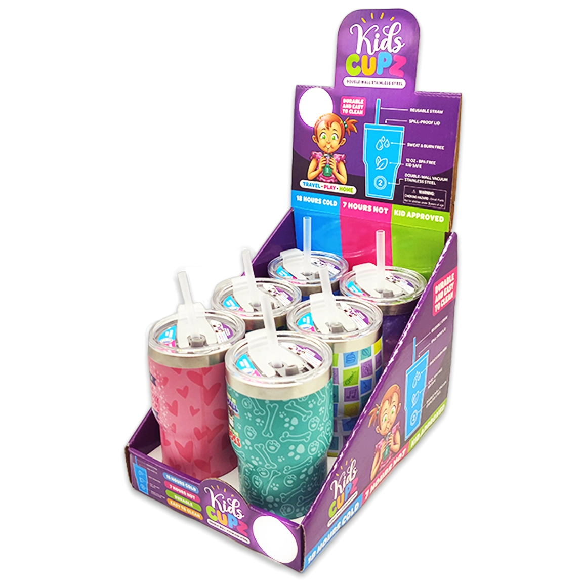 Insulated Kids Cup - 6 Pieces Per Retail Ready Display 25289
