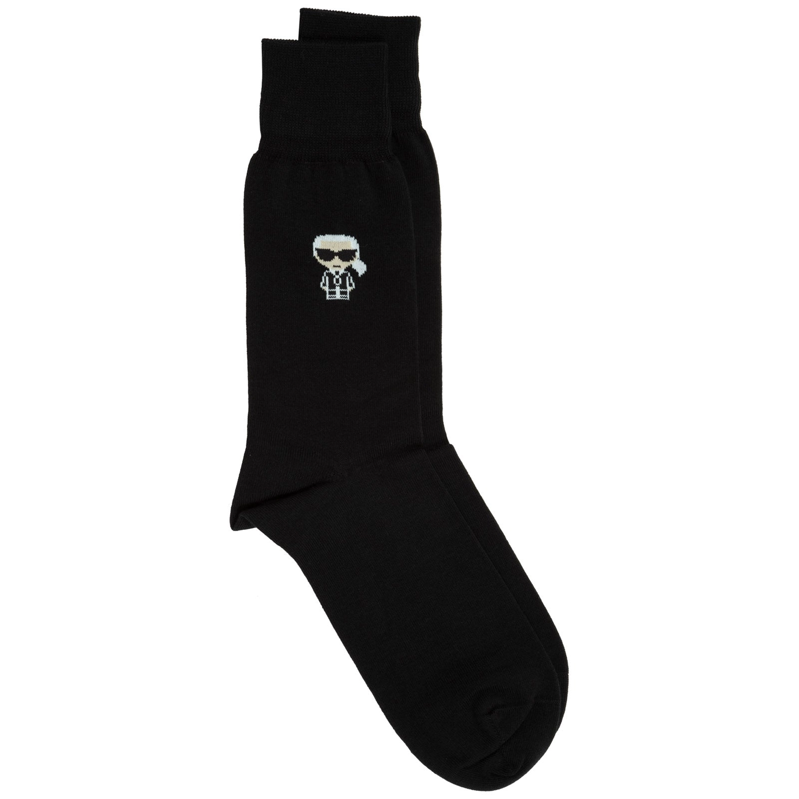Karl Lagerfeld Graphic Logo Print High-Ankle Socks
