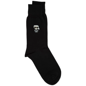 Karl Lagerfeld Graphic Logo Print High-Ankle Socks