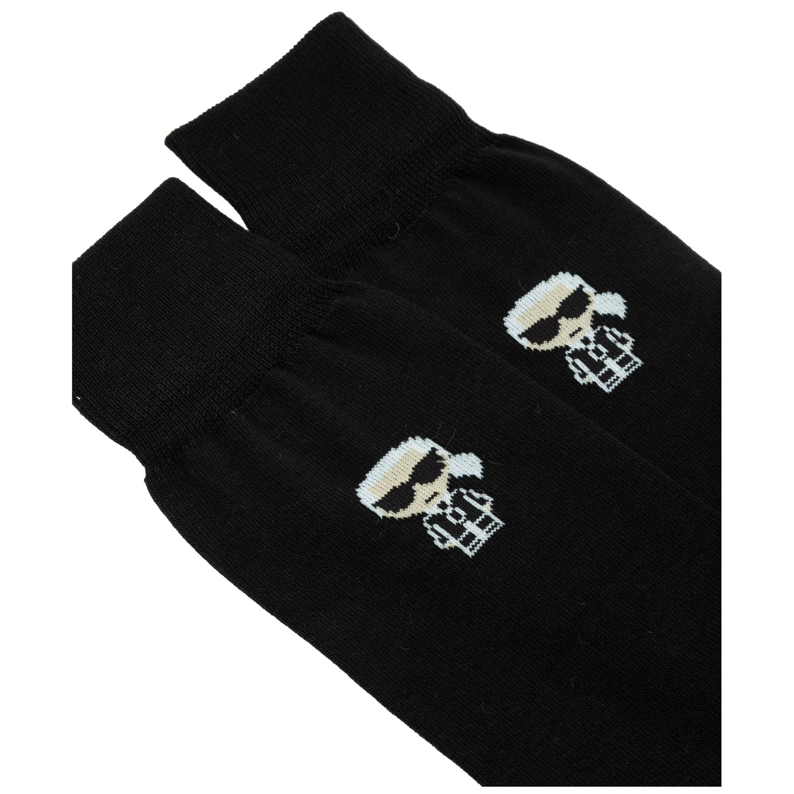 Karl Lagerfeld Graphic Logo Print High-Ankle Socks