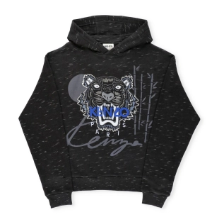 Kenzo Kids Logo Embroidered Long Sleeved Hoodie