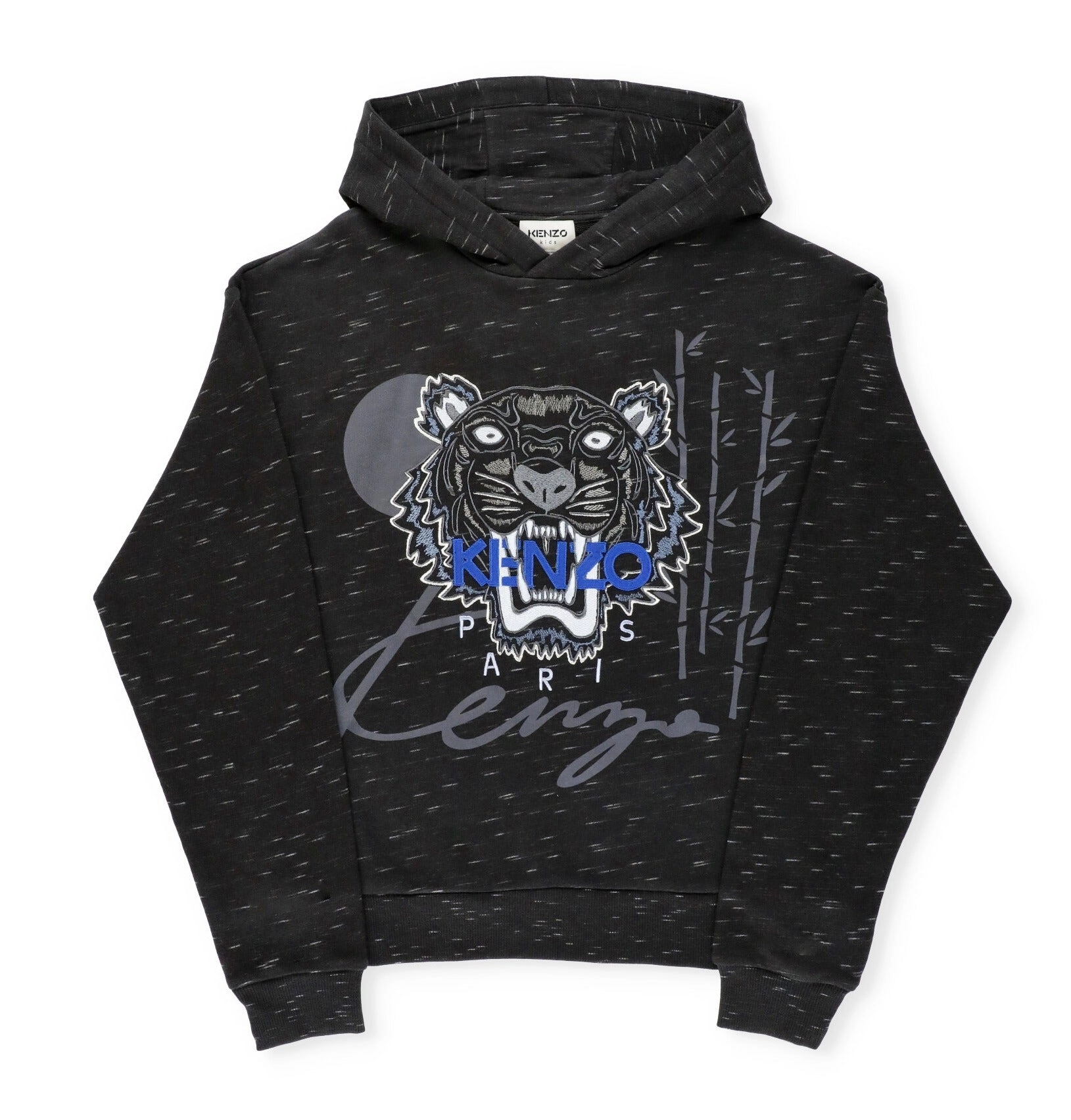 Kenzo Kids Logo Embroidered Long Sleeved Hoodie