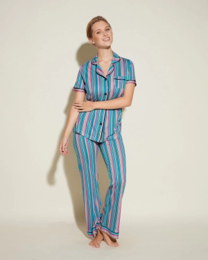 Kurzärmeliges Top & Hose Pyjama-Set