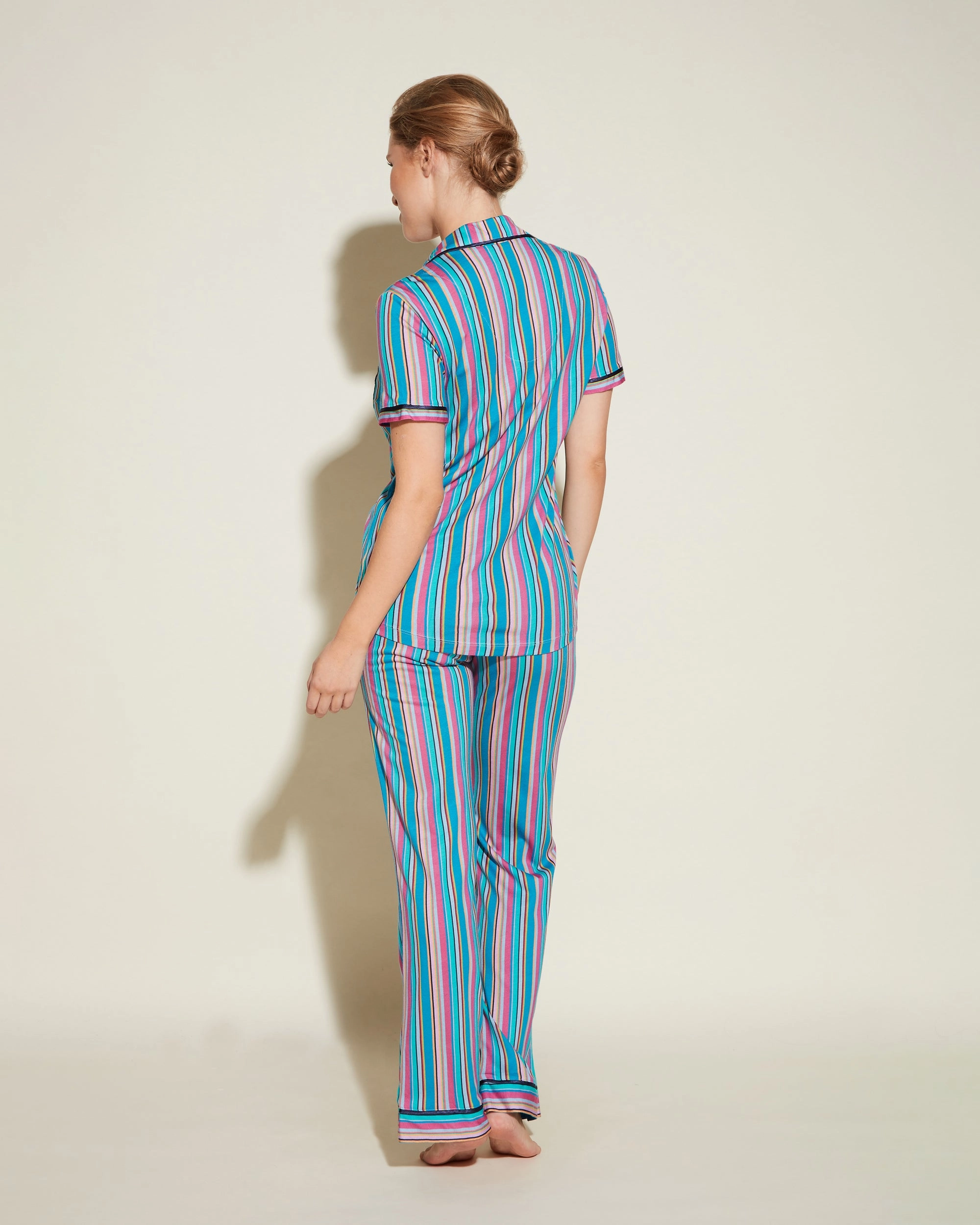Kurzärmeliges Top & Hose Pyjama-Set