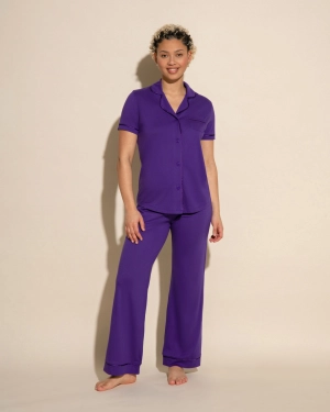 Kurzärmeliges Top & Hose Pyjama-Set