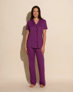 Kurzärmeliges Top & Hose Pyjama-Set