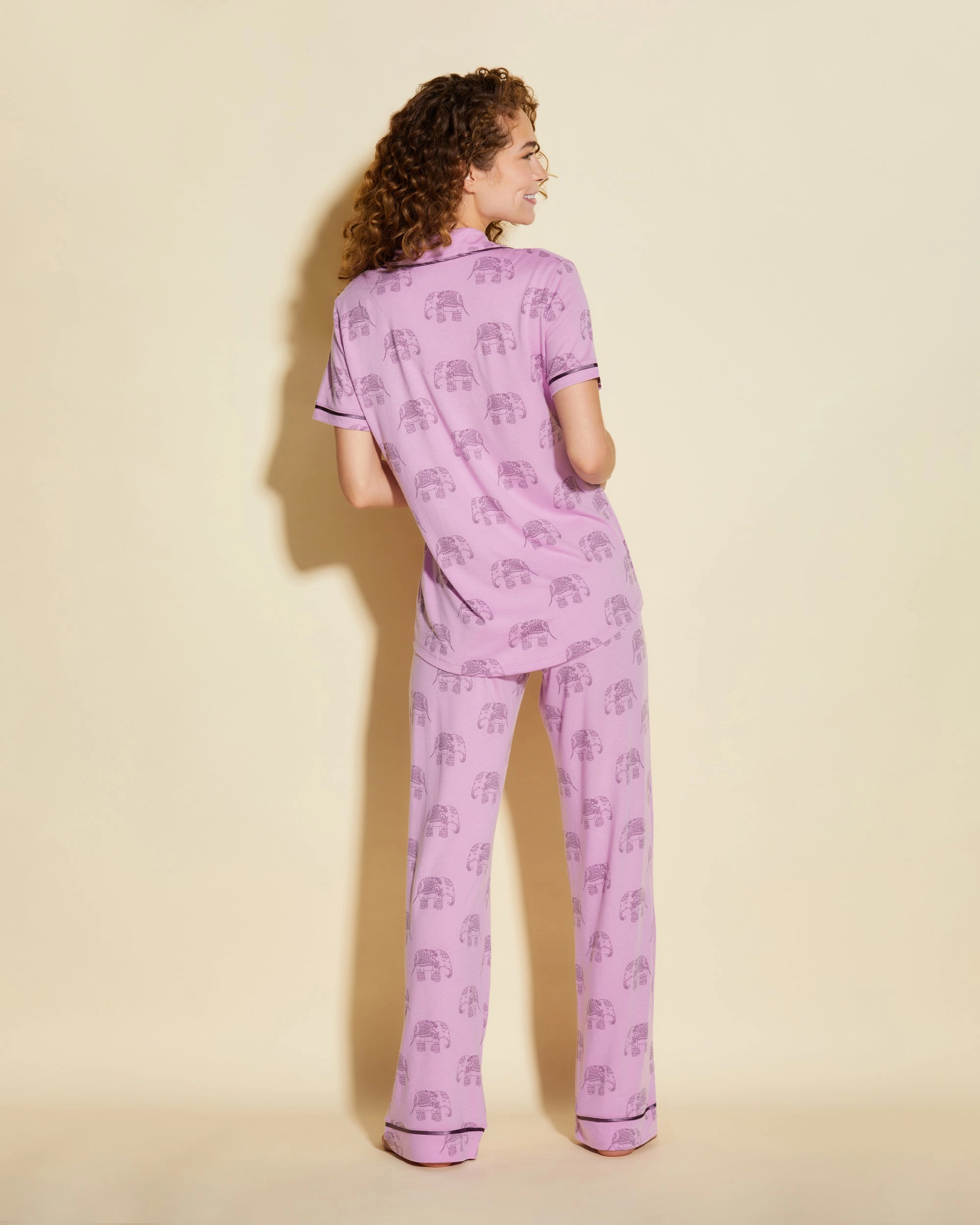 Kurzärmeliges Top & Hose Pyjama-Set