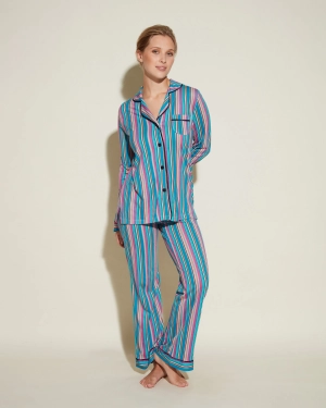 Langärmeliges Top & Hose Pyjama-Set