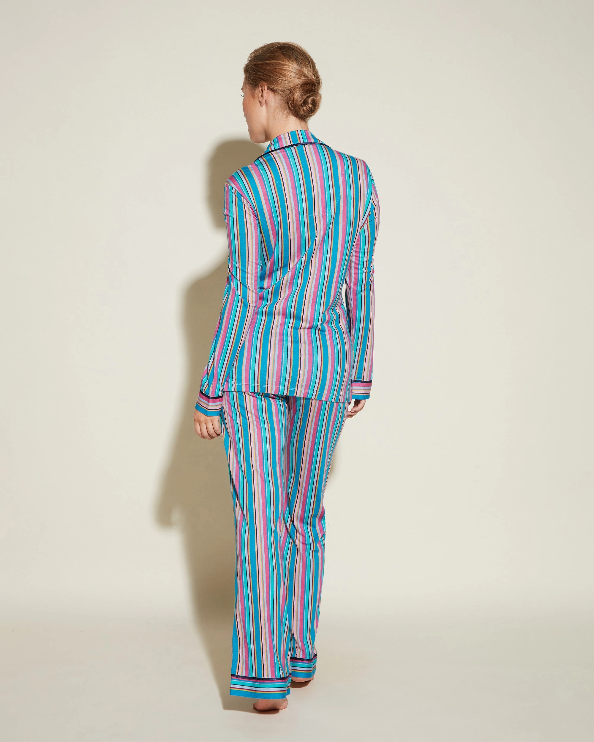 Langärmeliges Top & Hose Pyjama-Set