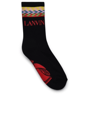 Lanvin Stripe-Detailed Ribbed Socks
