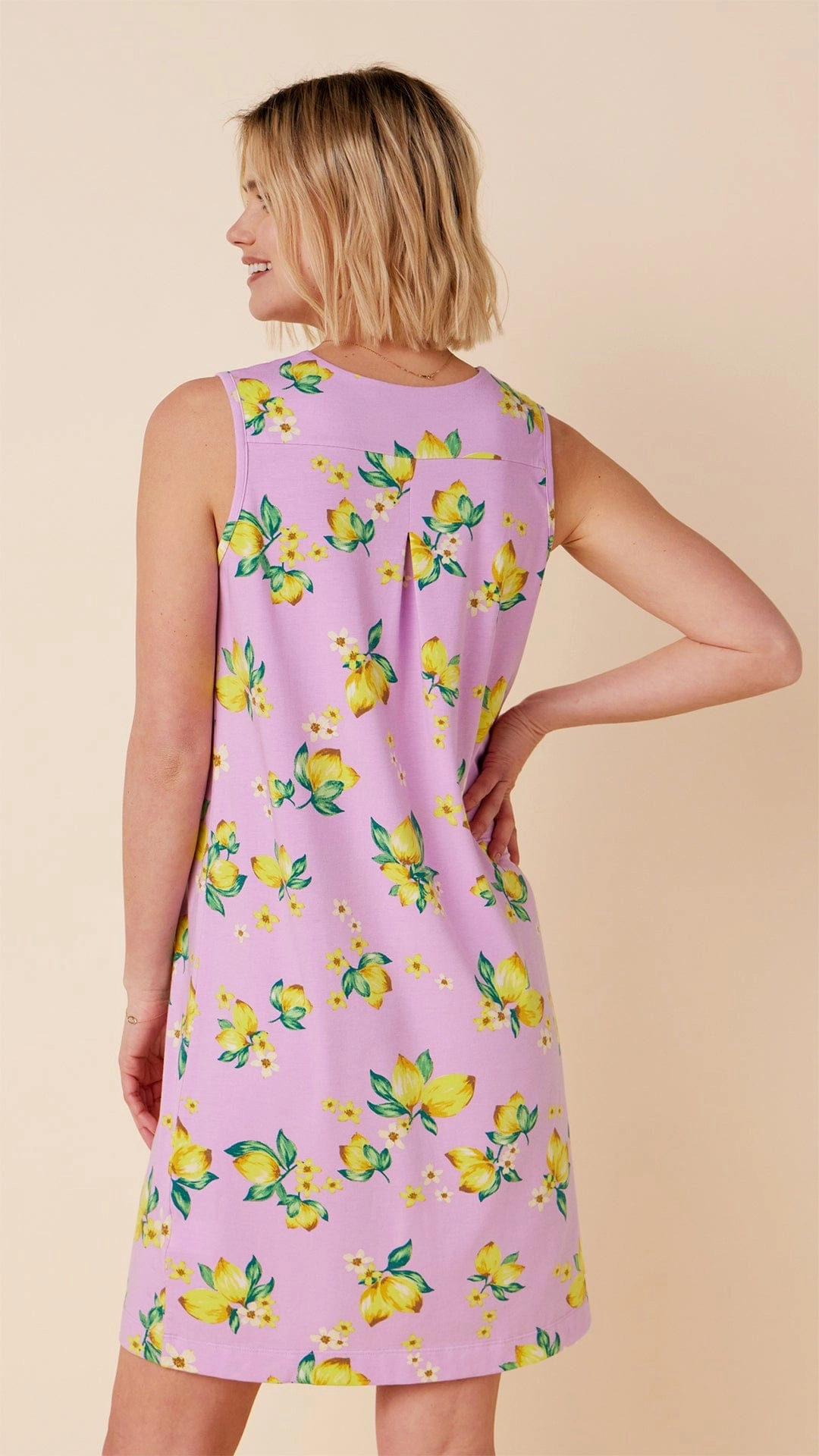 Lemon Blossom Pima Knit Nightgown