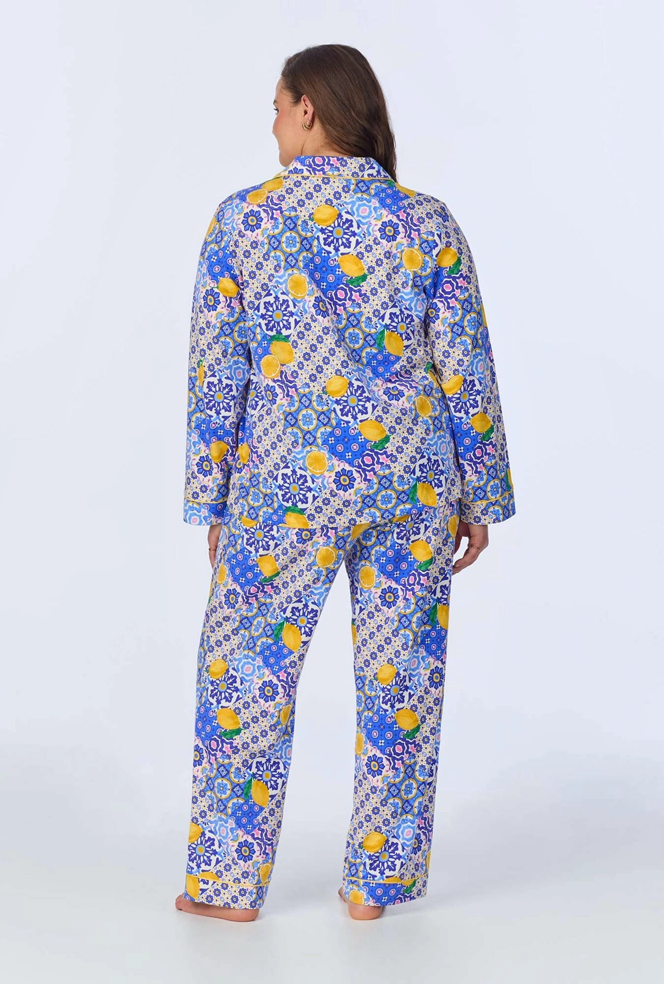 Majolica Long Sleeve Classic Stretch Jersey PJ Set