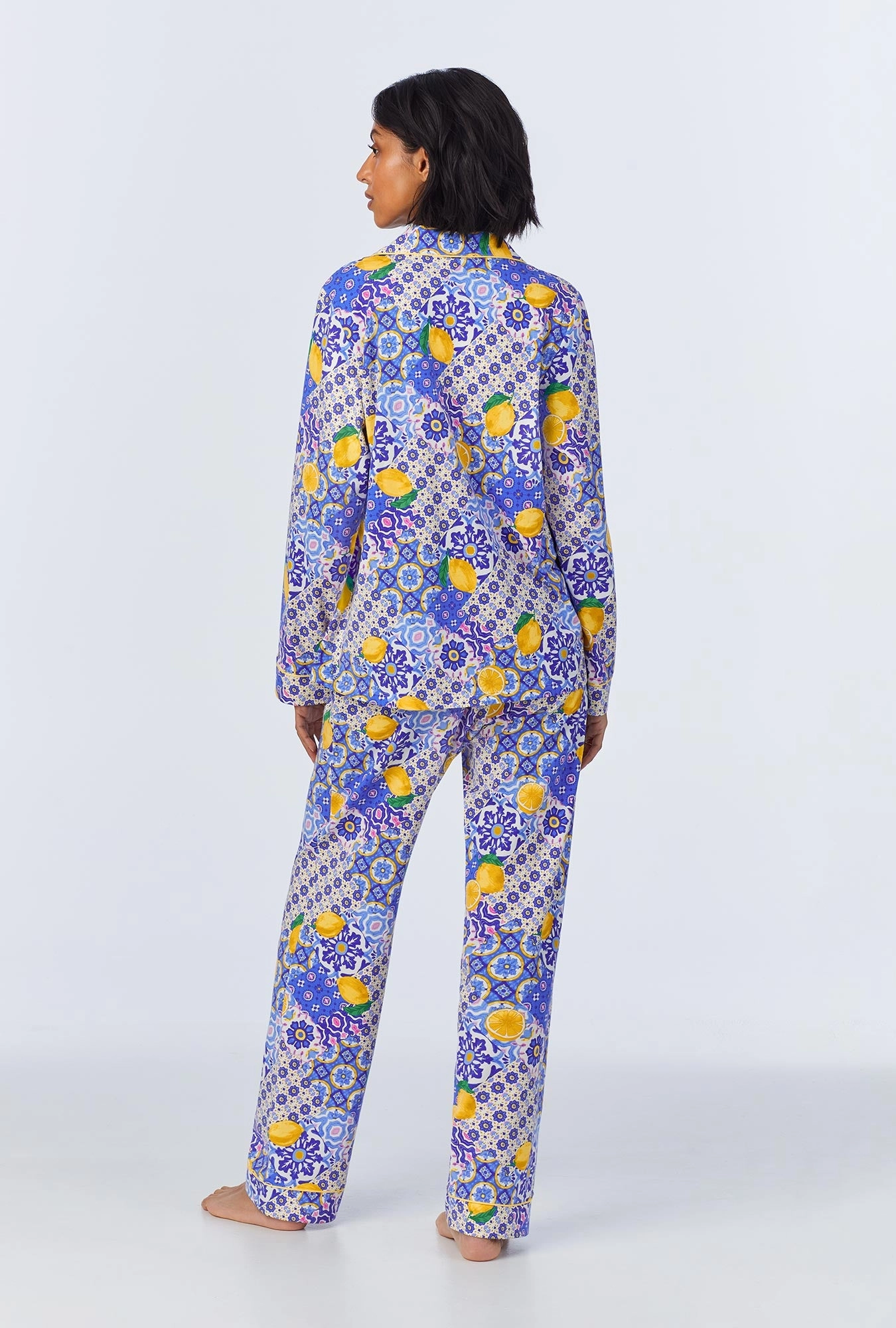 Majolica Long Sleeve Classic Stretch Jersey PJ Set