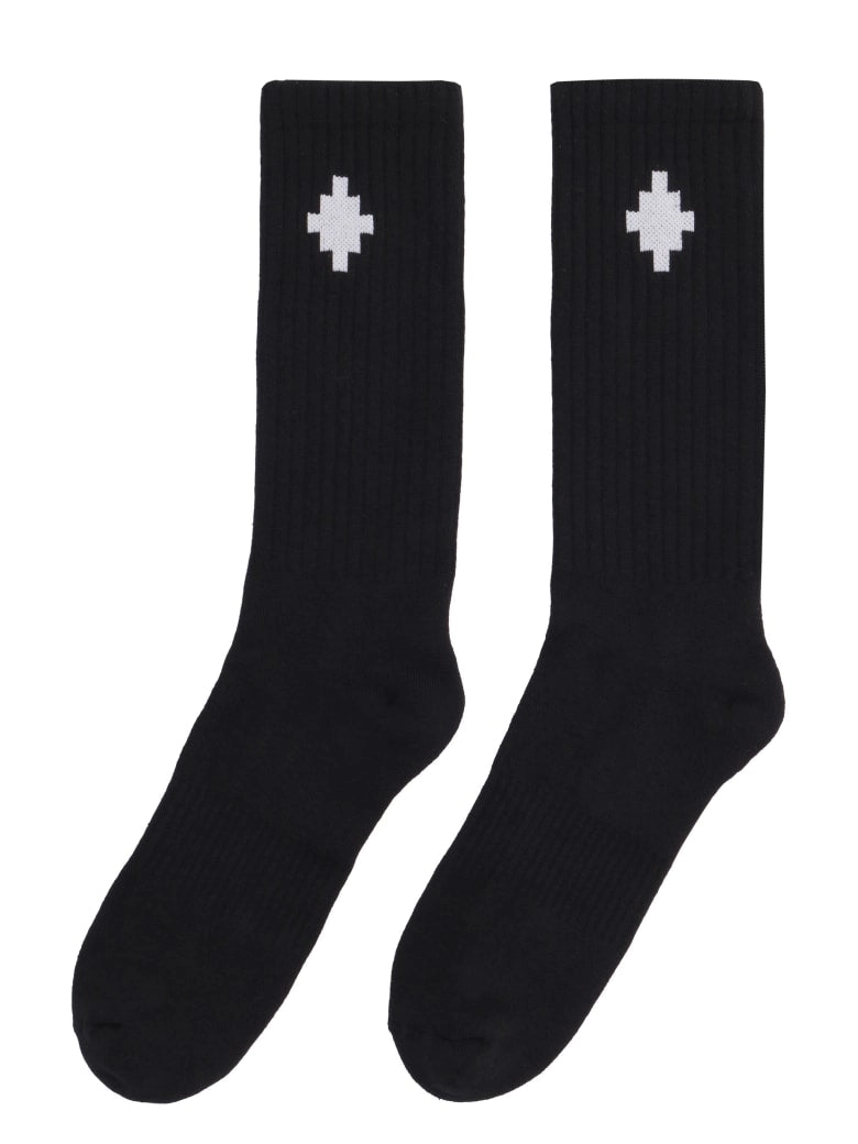 Marcelo Burlon County Of Milan Cross Logo Intarsia Socks