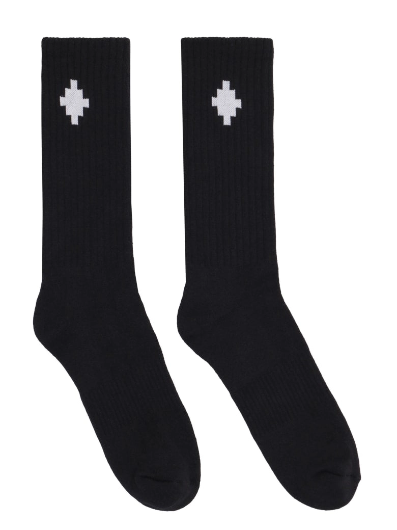 Marcelo Burlon County Of Milan Cross Logo Intarsia Socks