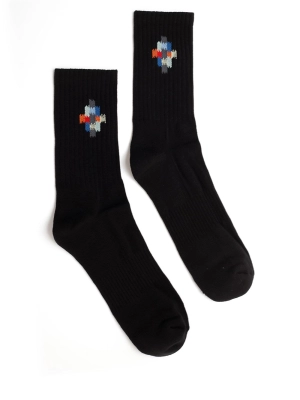 Marcelo Burlon County Of Milan Logo Intarsia Socks