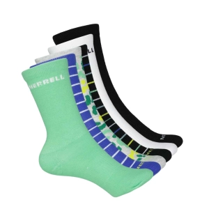 Merrell - Kids' 6 Pack Animal Crew Socks (MEC33775C6B2001 GRAST)