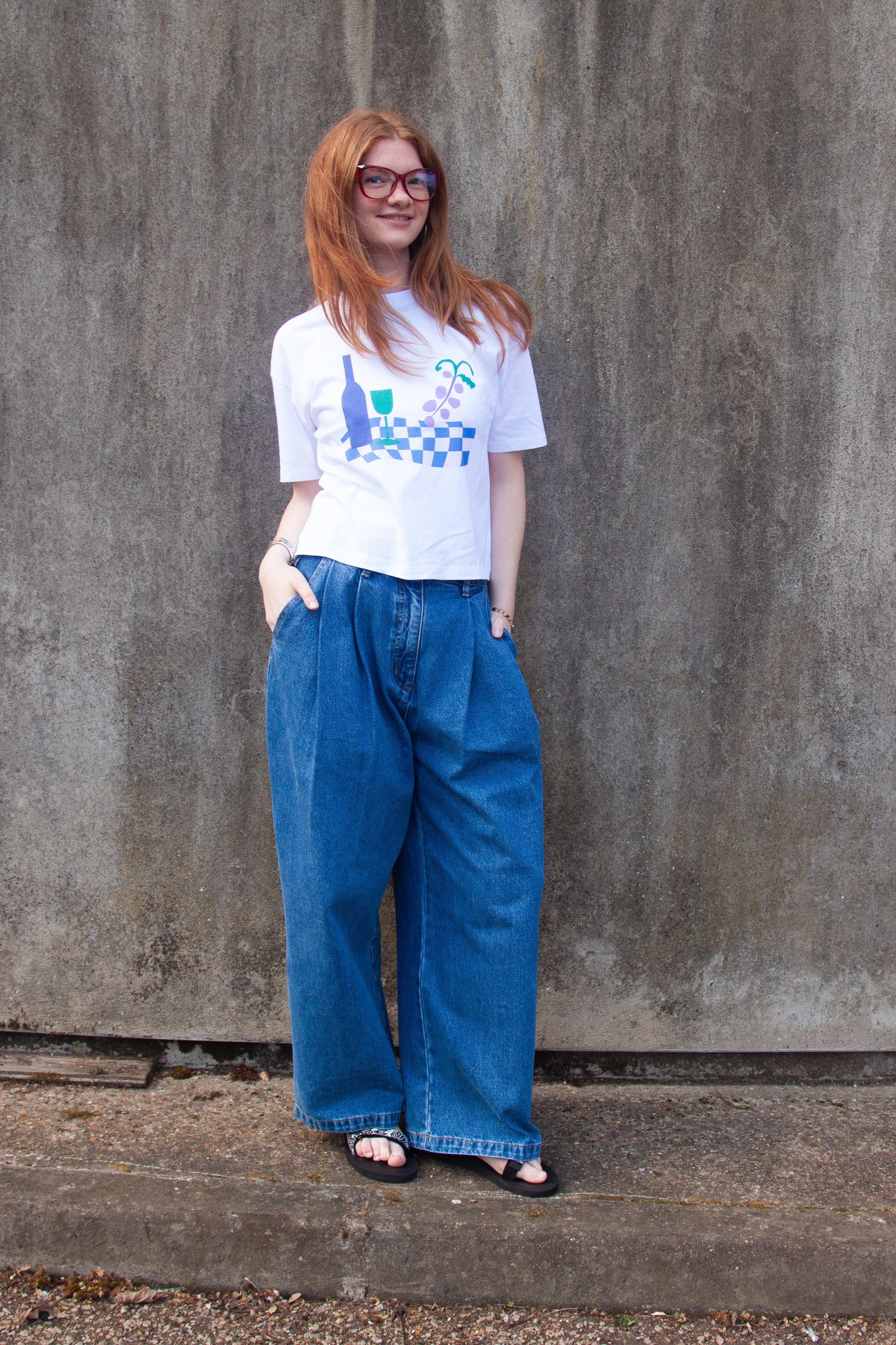 Miss Pompom Wine T-shirt