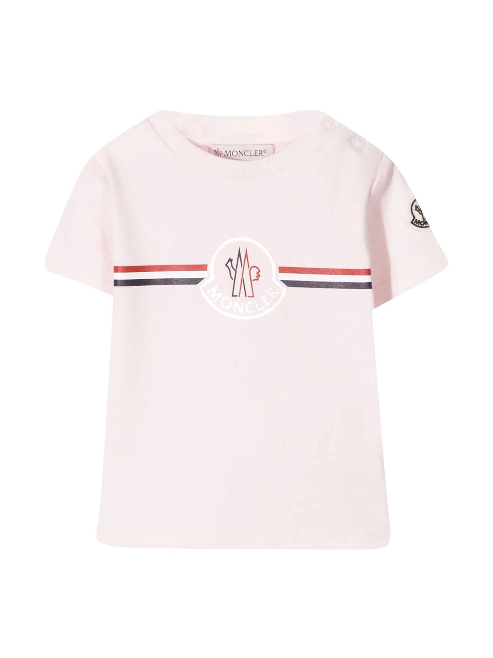 Moncler Enfant Logo Patch Crewneck T-Shirt