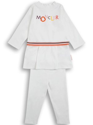 Moncler Enfant Logo Printed Two-Piece Set