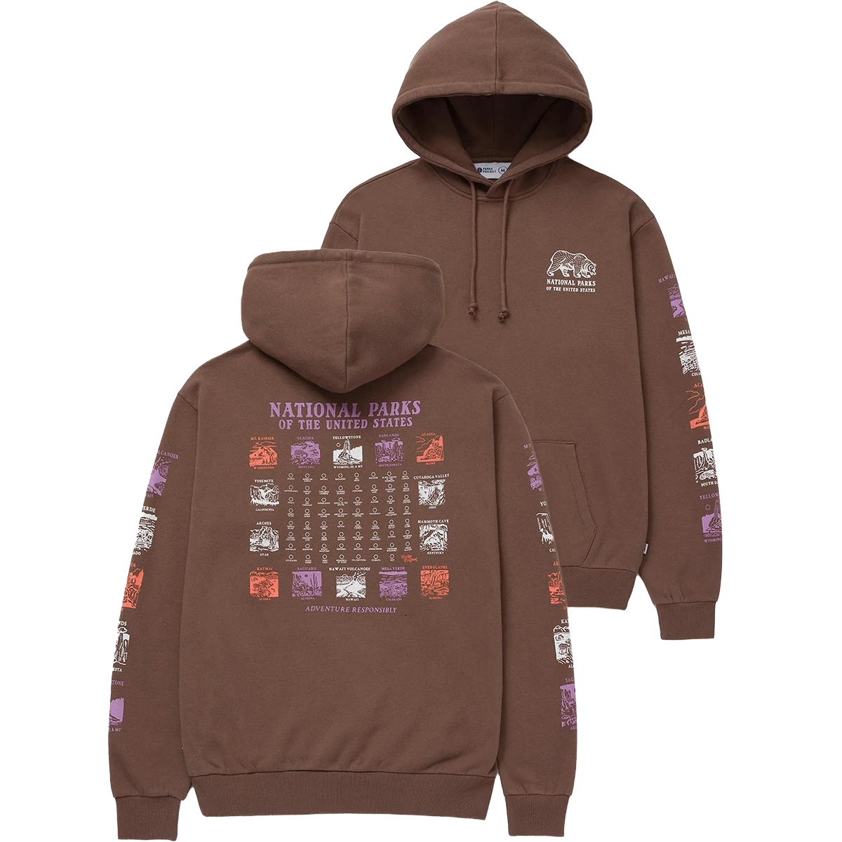 National Parks Pictograms Fill In Hoodie