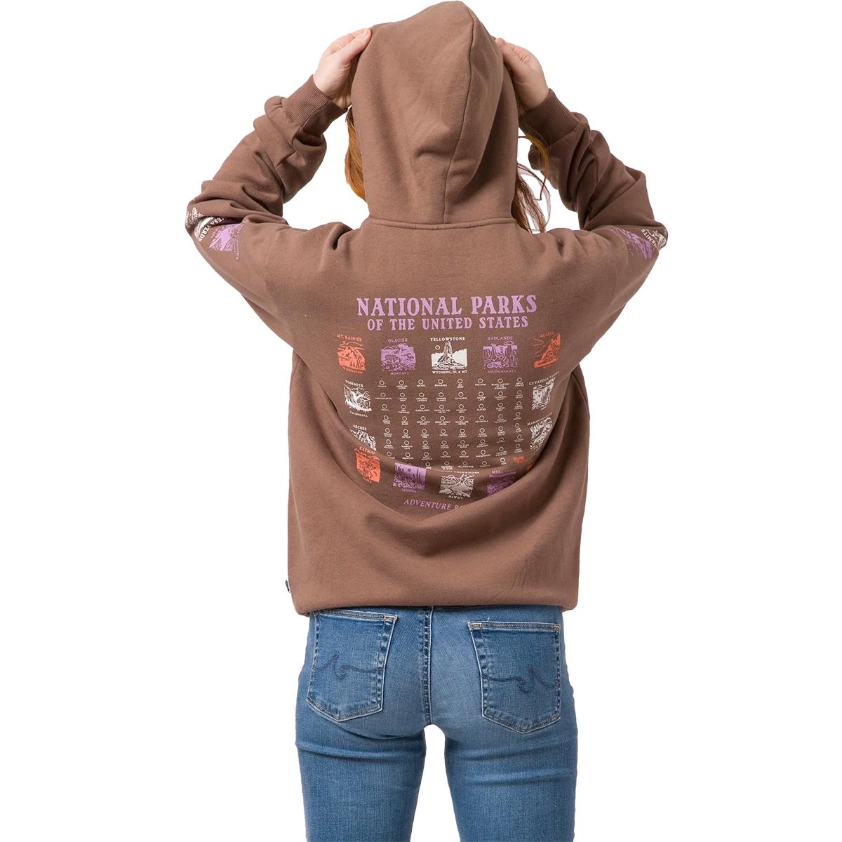 National Parks Pictograms Fill In Hoodie