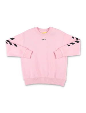 Off-White Kids Striped Crewneck Sweatshirt