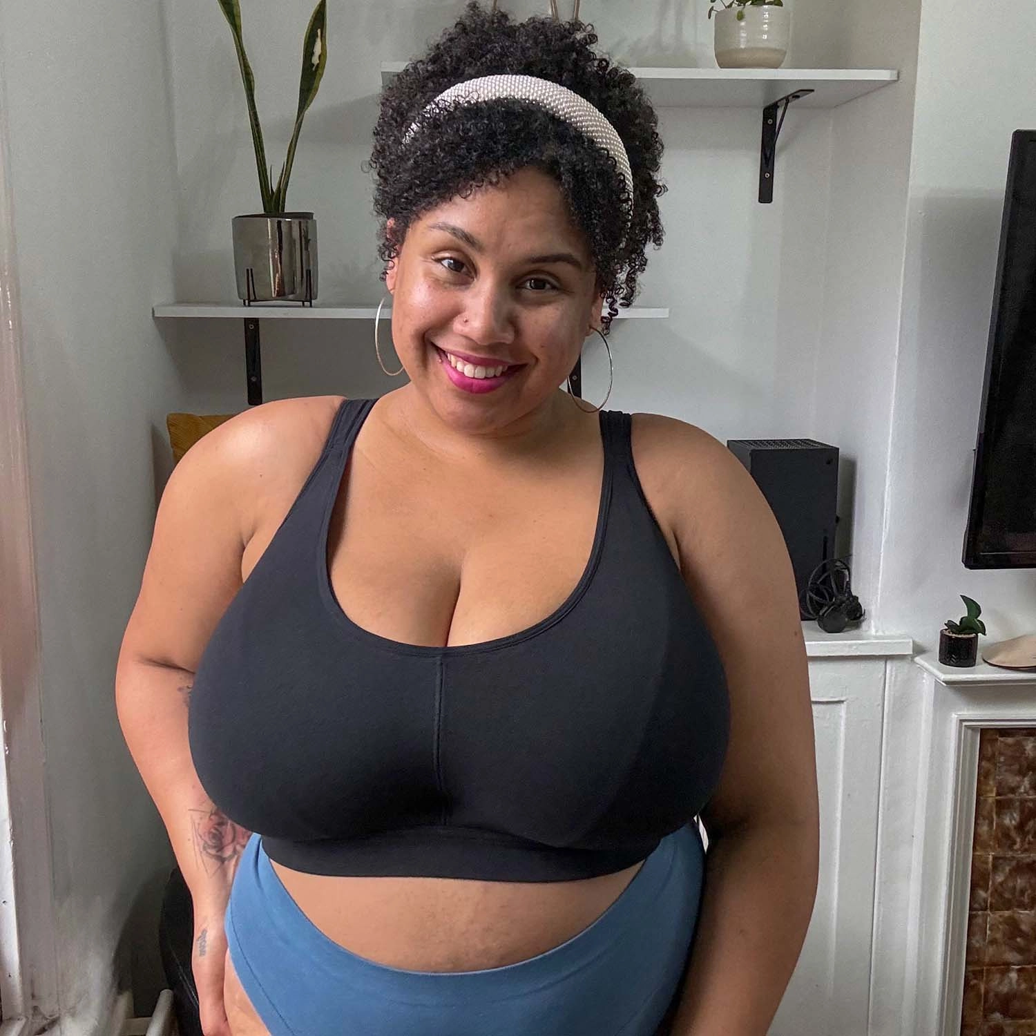 Organic Cotton Bra - Black