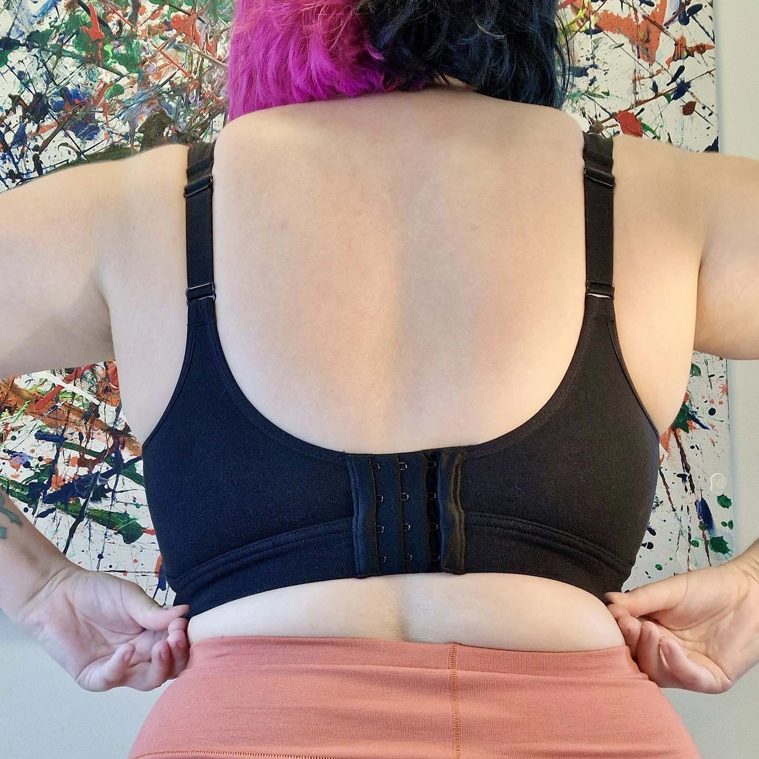 Organic Cotton Bra - Black
