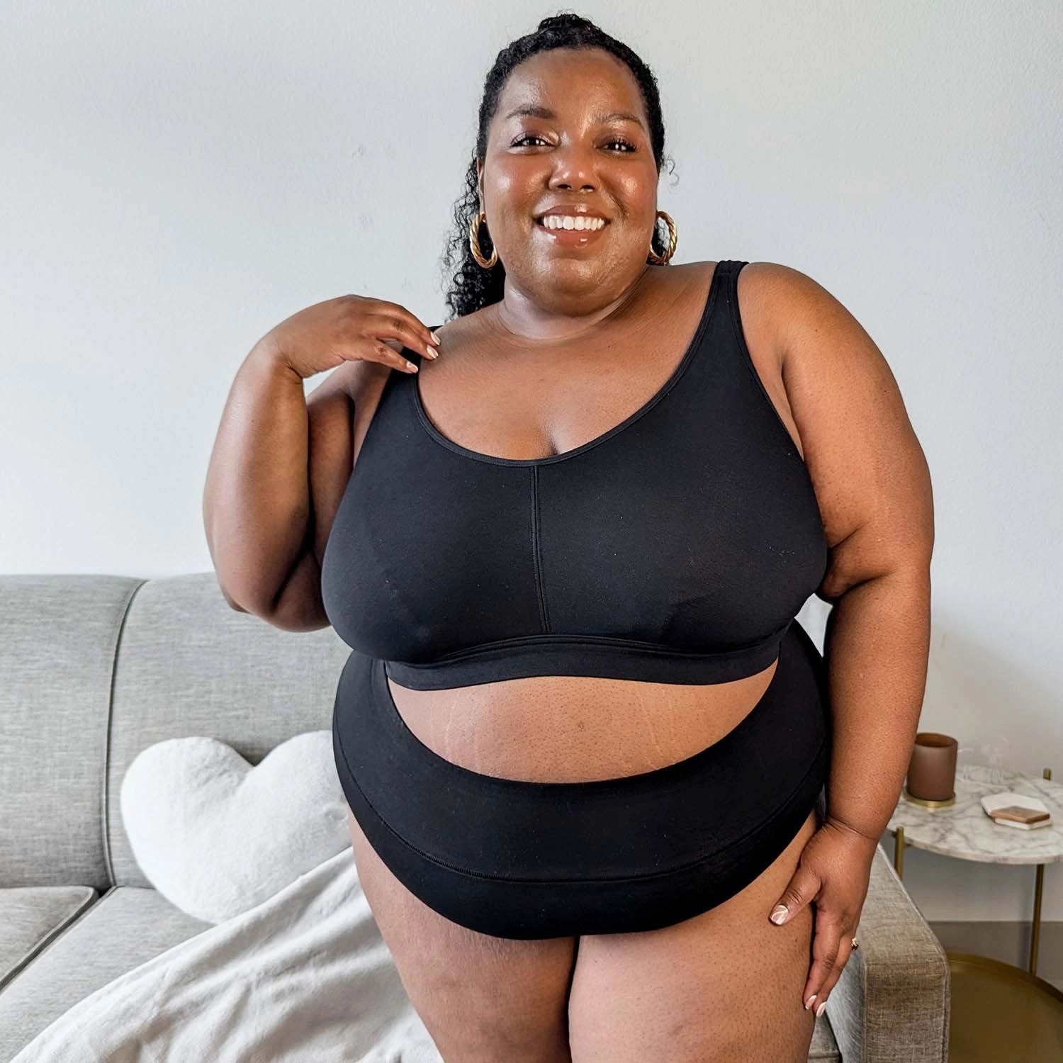 Organic Cotton Bra - Black