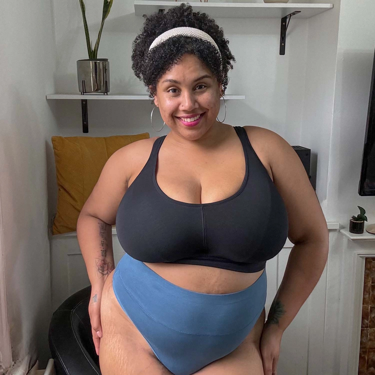 Organic Cotton Bra - Black
