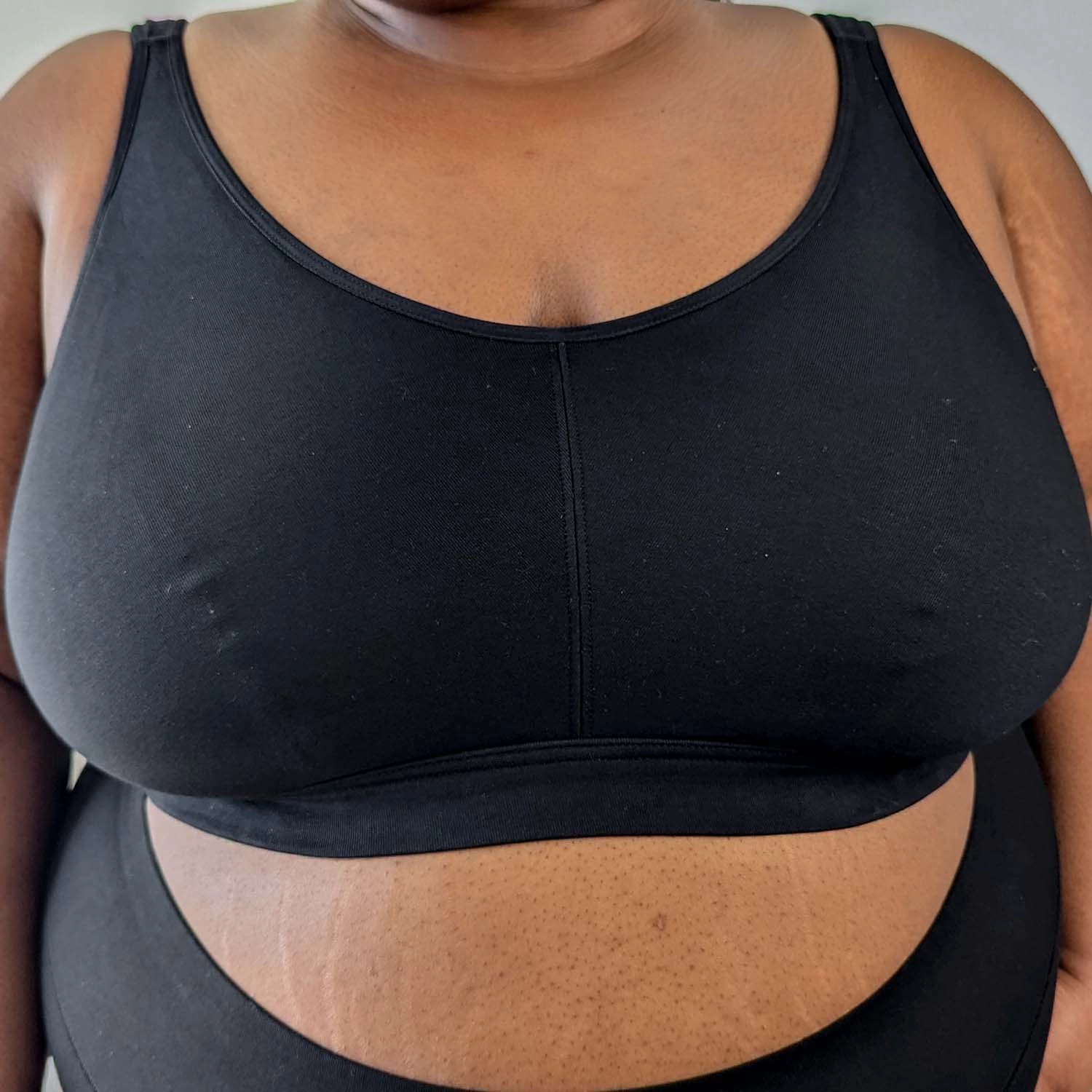Organic Cotton Bra - Black