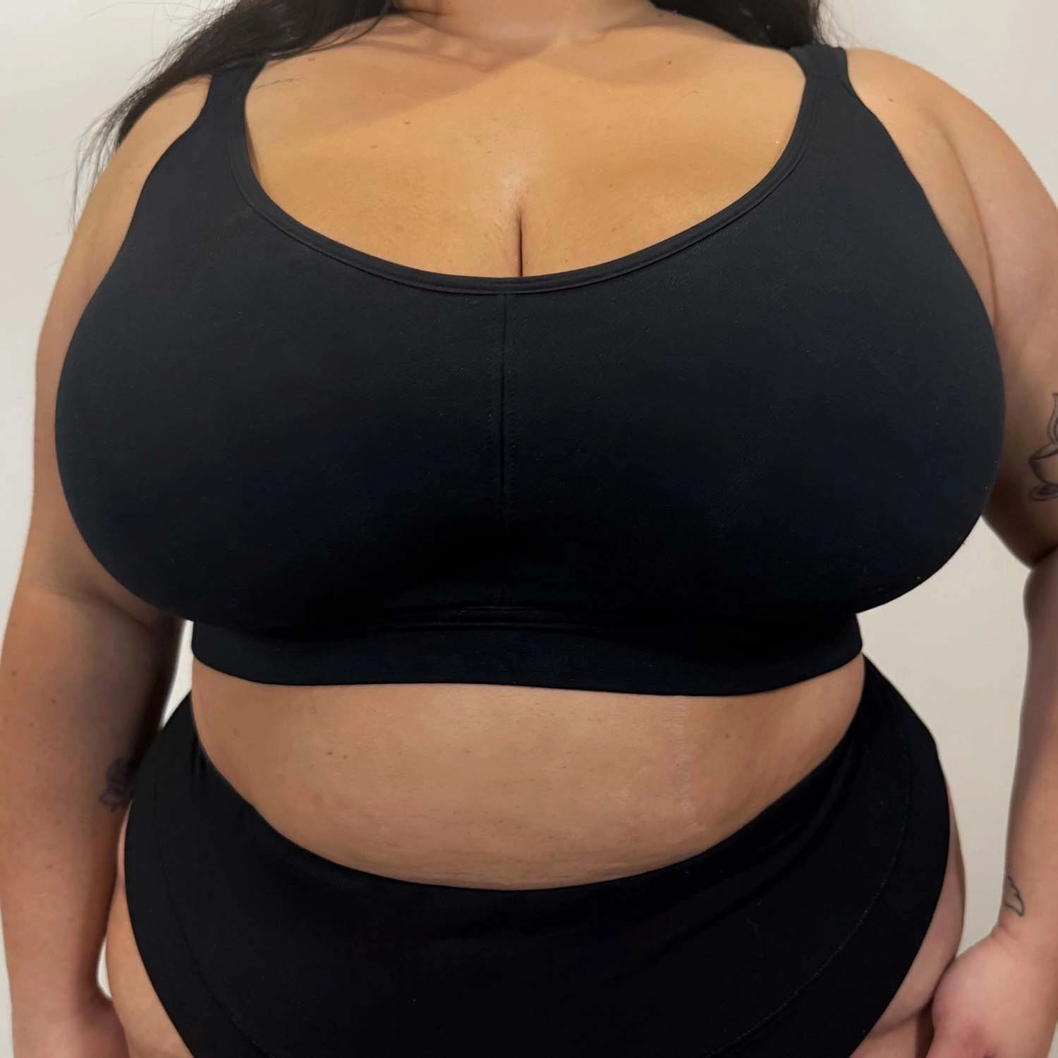Organic Cotton Bra - Black