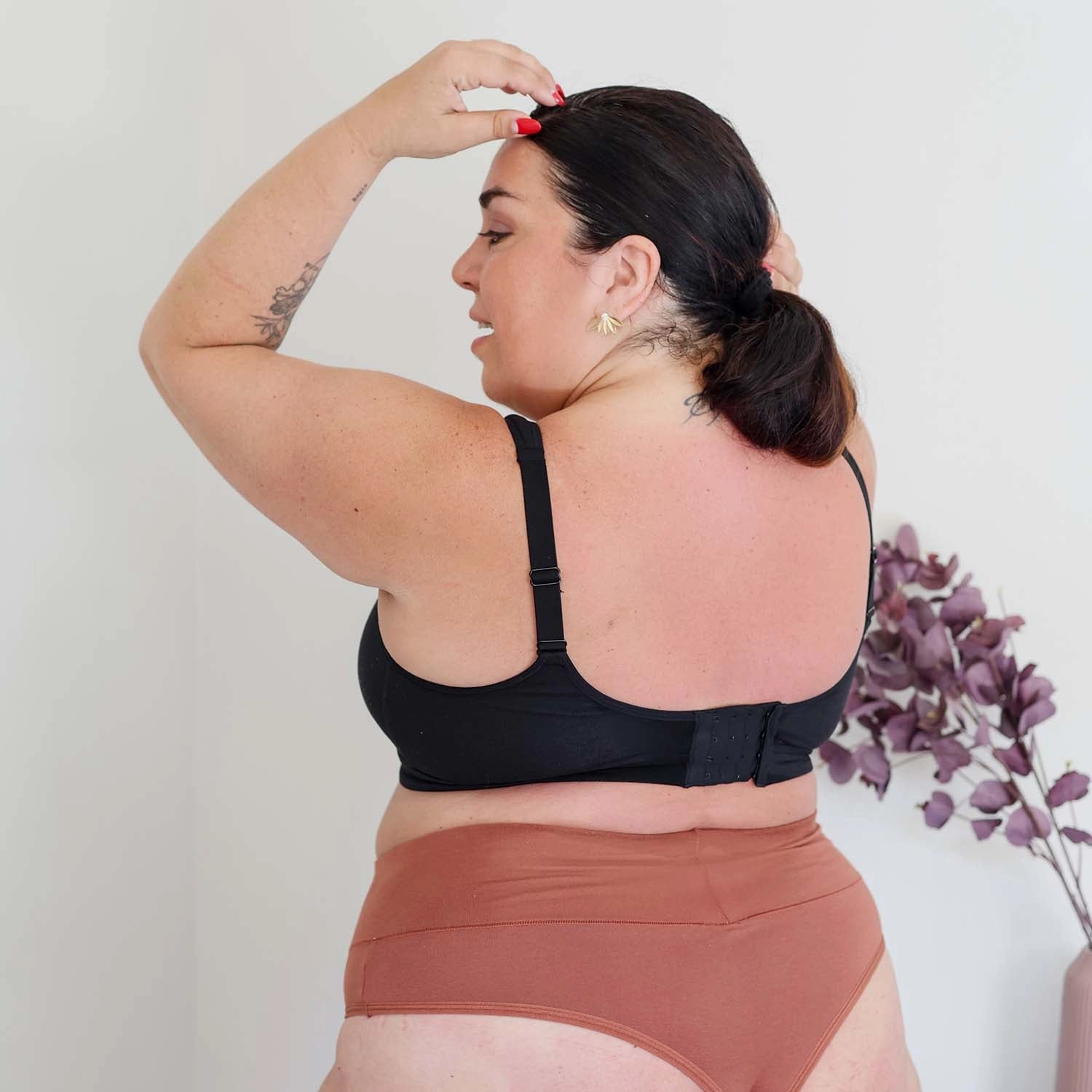 Organic Cotton Bra - Black