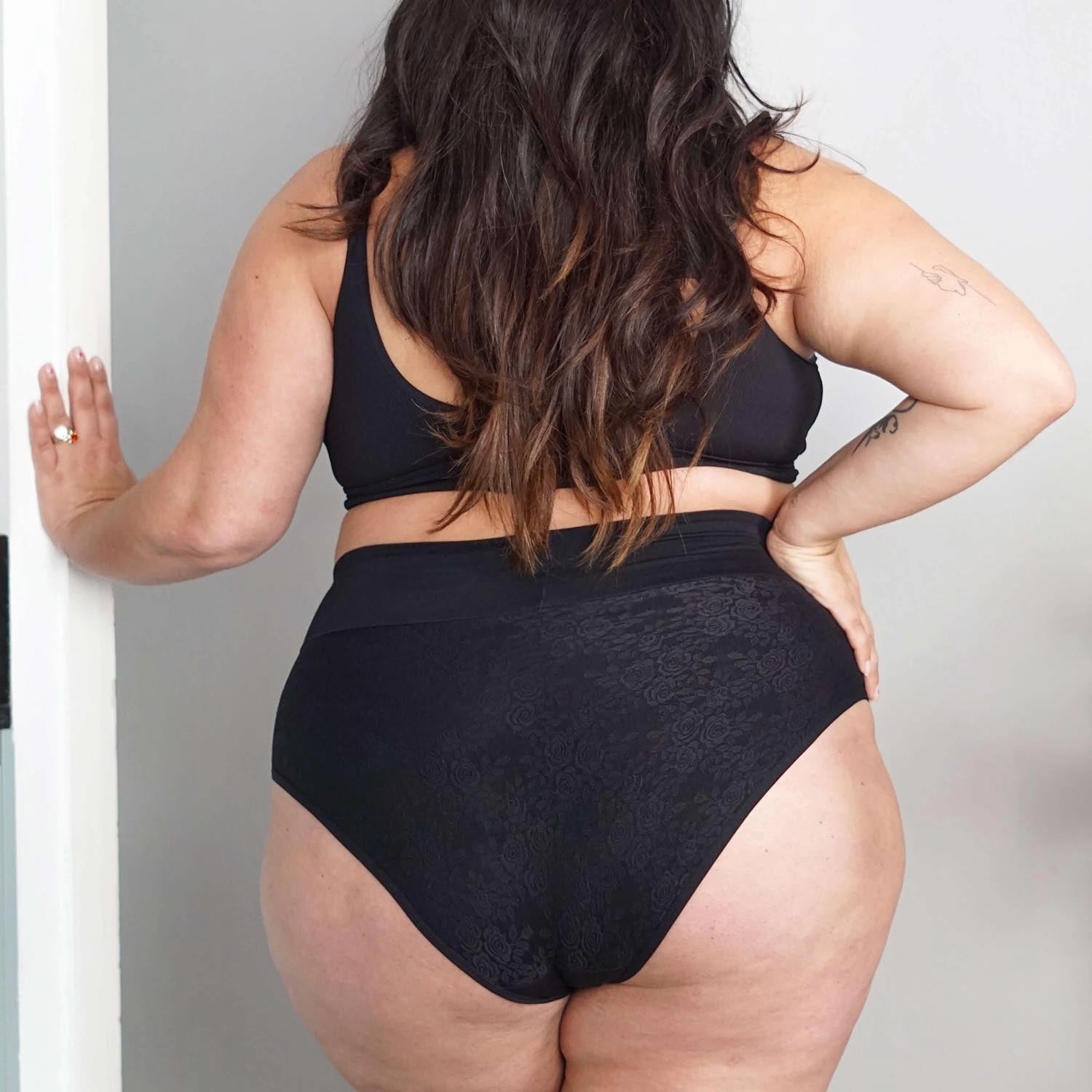 Organic Cotton Lacey Full Brief Panties